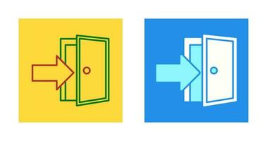 Exit Door Vector Icon
