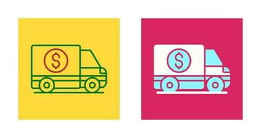 Money Truck Vector Icon