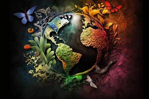 International Day for Biological Diversity abstract illustration photo