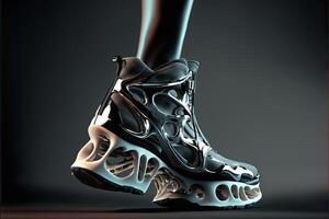 techno wireless smart shoes of the future photo