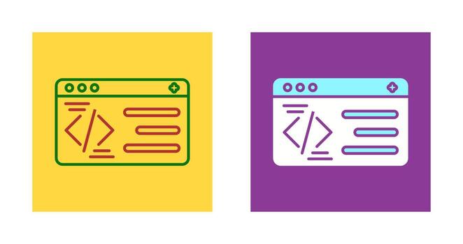 icono de vector de programación