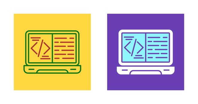 icono de vector de codificación