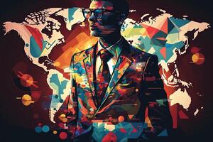 world entrepreneur day abstract illustration photo