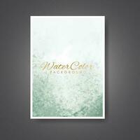 Cards with watercolor background. Design for your cover, date, postcard, banner, logo. vector