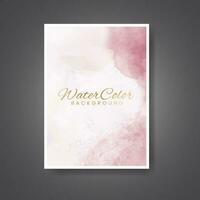 Cards with watercolor background. Design for your cover, date, postcard, banner, logo. vector