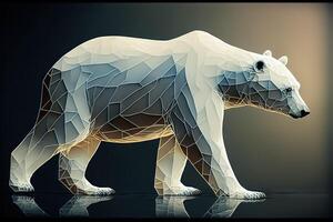 mundo polar oso día ilustración generativo ai foto