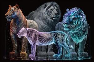 Future Zoo Zoological Park offering visitors lifelike holographic and mechanical versions of some of the world most fascinating creatures illustration photo