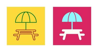 Camping Table Vector Icon
