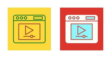 Video Player Vector Icon