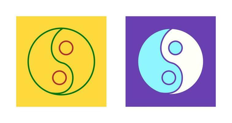 Yin Yang Vector Icon