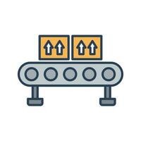 Assembly Line Vector Icon