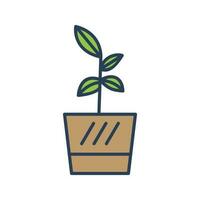 Flower Pot Vector Icon