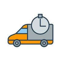 Time Based Delivery Vector Icon