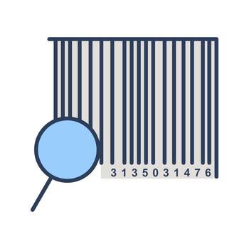 encontrar icono de vector de código
