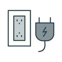 Plug and Socket Vector Icon
