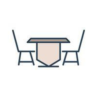 Lunch Table Vector Icon