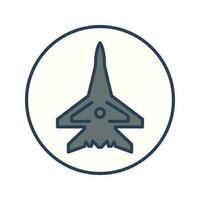 Fighter Plane Vector Icon