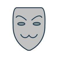 icono de vector de máscara de hacker