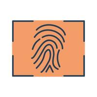 Fingerprint Vector Icon