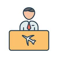 Flight Information Vector Icon