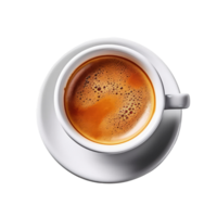 Espresso Kaffee isoliert. Illustration ai generativ png