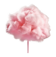 Pink cotton candy isolated. Illustration png