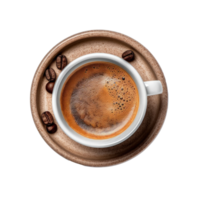 Espresso Kaffee isoliert. Illustration ai generativ png