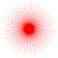 rouge cercle lumière des rayons png