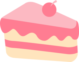 Slice of cake and bakery illustration png