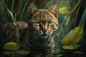 Amazonia cat illustration photo