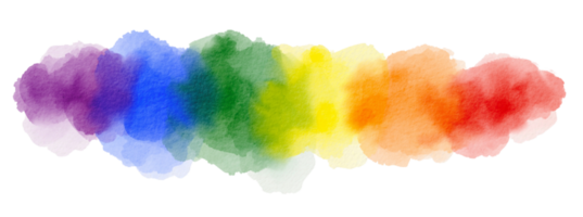 Rainbow flag watercolor background.LGBT  Pride month watercolor texture concept png