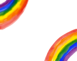 regenboog waterverf verf borstel stijl background.lgbt trots maand waterverf structuur concept PNG