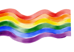 arc en ciel aquarelle peindre brosse style fond.lgbt fierté mois aquarelle texture concept png