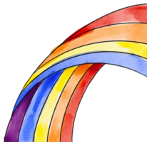 regenboog waterverf verf borstel stijl background.lgbt trots maand waterverf structuur concept PNG