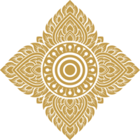 guld asiatisk lyx element, stjärna linje konst, blommig dekoration motiv för tak mönster png