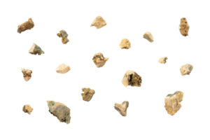 Set of small rock particle png