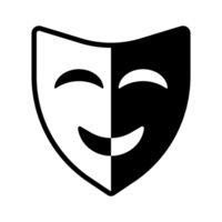 comedy and tragedy theater mask png