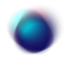 abstrait bleu sphère pente isolé. Couleur engrener pente png