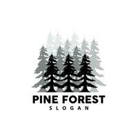 Pine Tree Logo, Luxurious Elegant Simple Design, Fir Tree Vector Abstract, Forest Icon Illustration Pine Product Brand