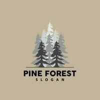 Pine Tree Logo, Luxurious Elegant Simple Design, Fir Tree Vector Abstract, Forest Icon Illustration Pine Product Brand