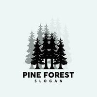 pino árbol logo, lujoso elegante sencillo diseño, abeto árbol vector abstracto, bosque icono ilustración pino producto marca
