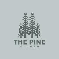 Pine Tree Logo, Luxurious Elegant Simple Design, Fir Tree Vector Abstract, Forest Icon Illustration Pine Product Brand