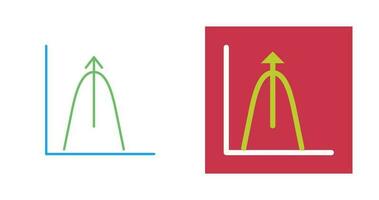 Bell Shaped Graph Vector Icon