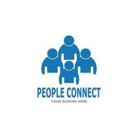 People connection  social media network business vector