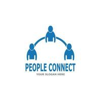 People connection  social media network business vector