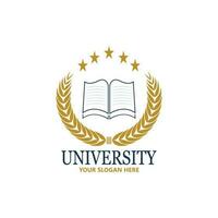 plantilla de diseño de logotipo de escuela y curso de academia universitaria vector