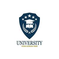 plantilla de diseño de logotipo de escuela y curso de academia universitaria vector