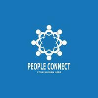 People connection  social media network business vector