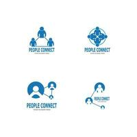 People connection  social media network business vector