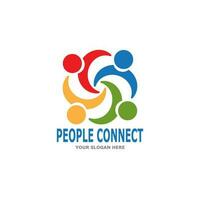 People connection  social media network business vector